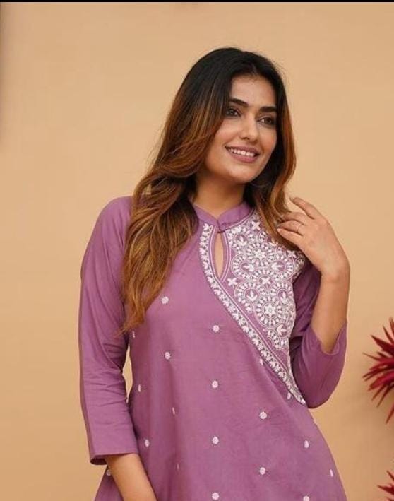 New Fancy Unique Designer Rayon Fully Work Kurti