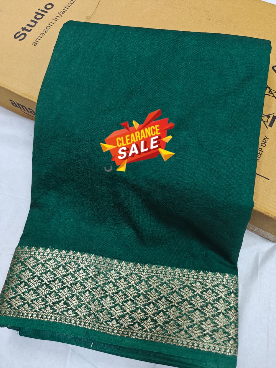 Big Offer Clearance Sale Very Soft And Comfortable To Wear Any Weather Designer Saree