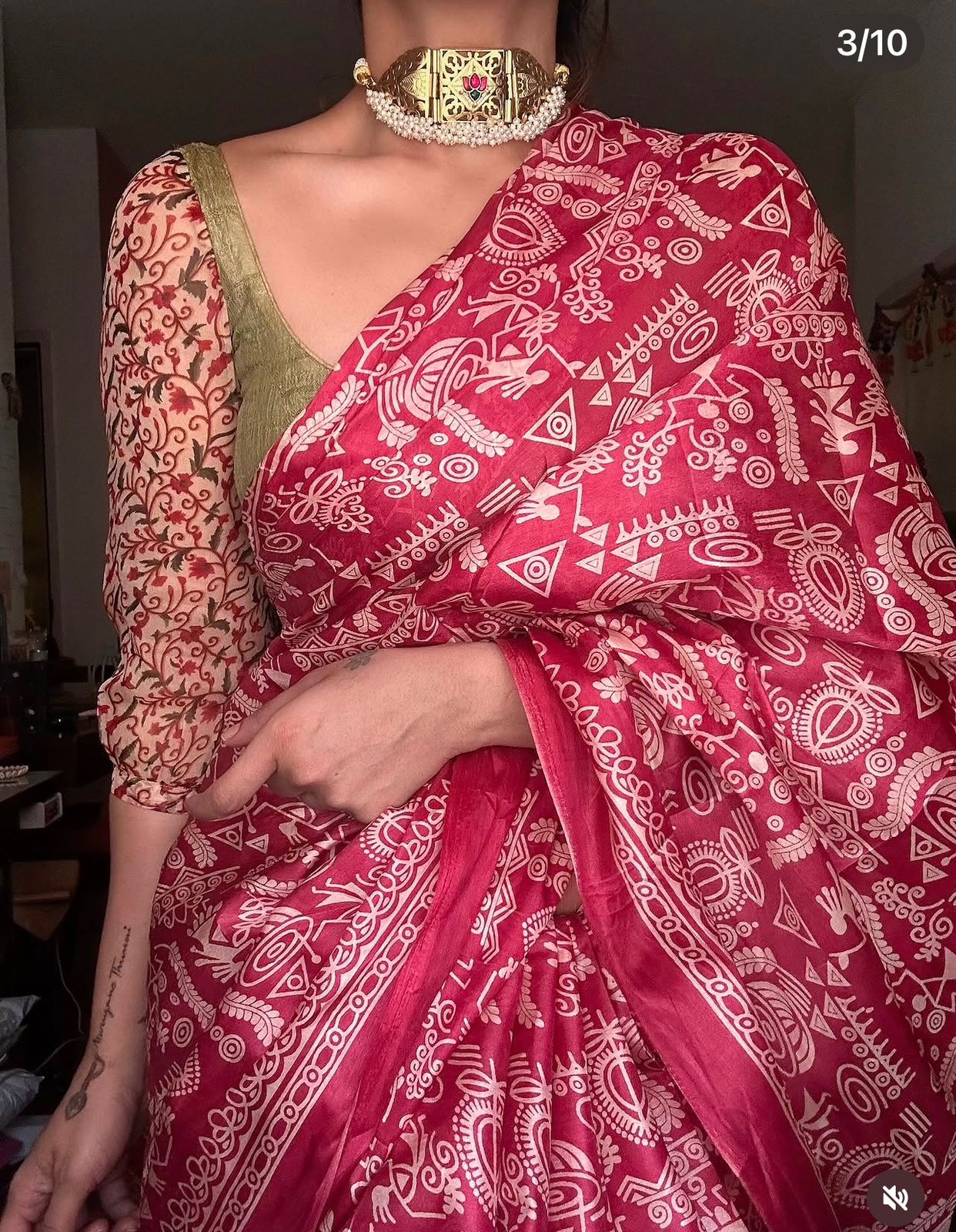 Stylish Look Fancy Saree With With Designer Blouse (Copy)