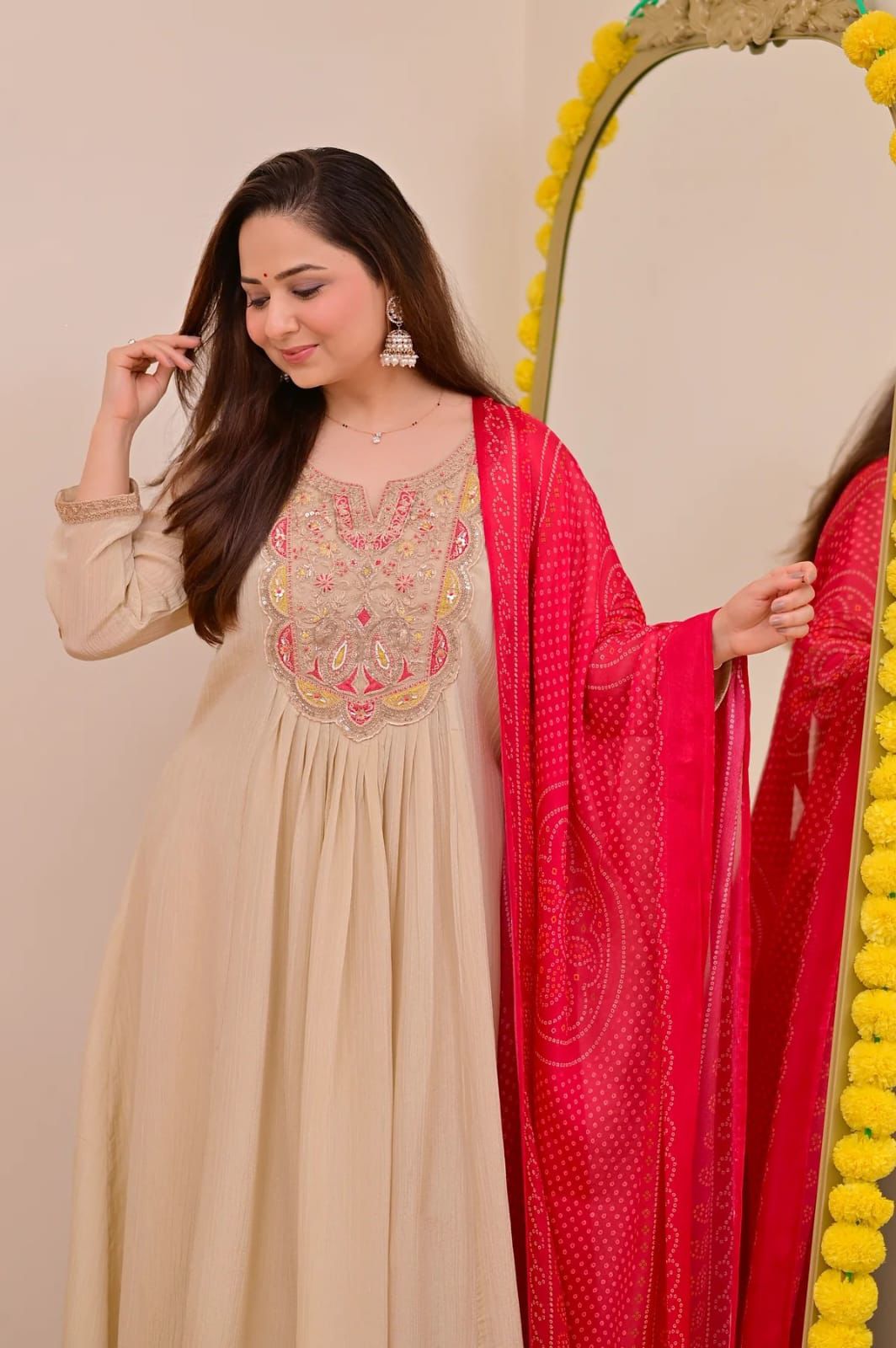 WOMEN'S PURE VICHITRA SILK GOWN SETS