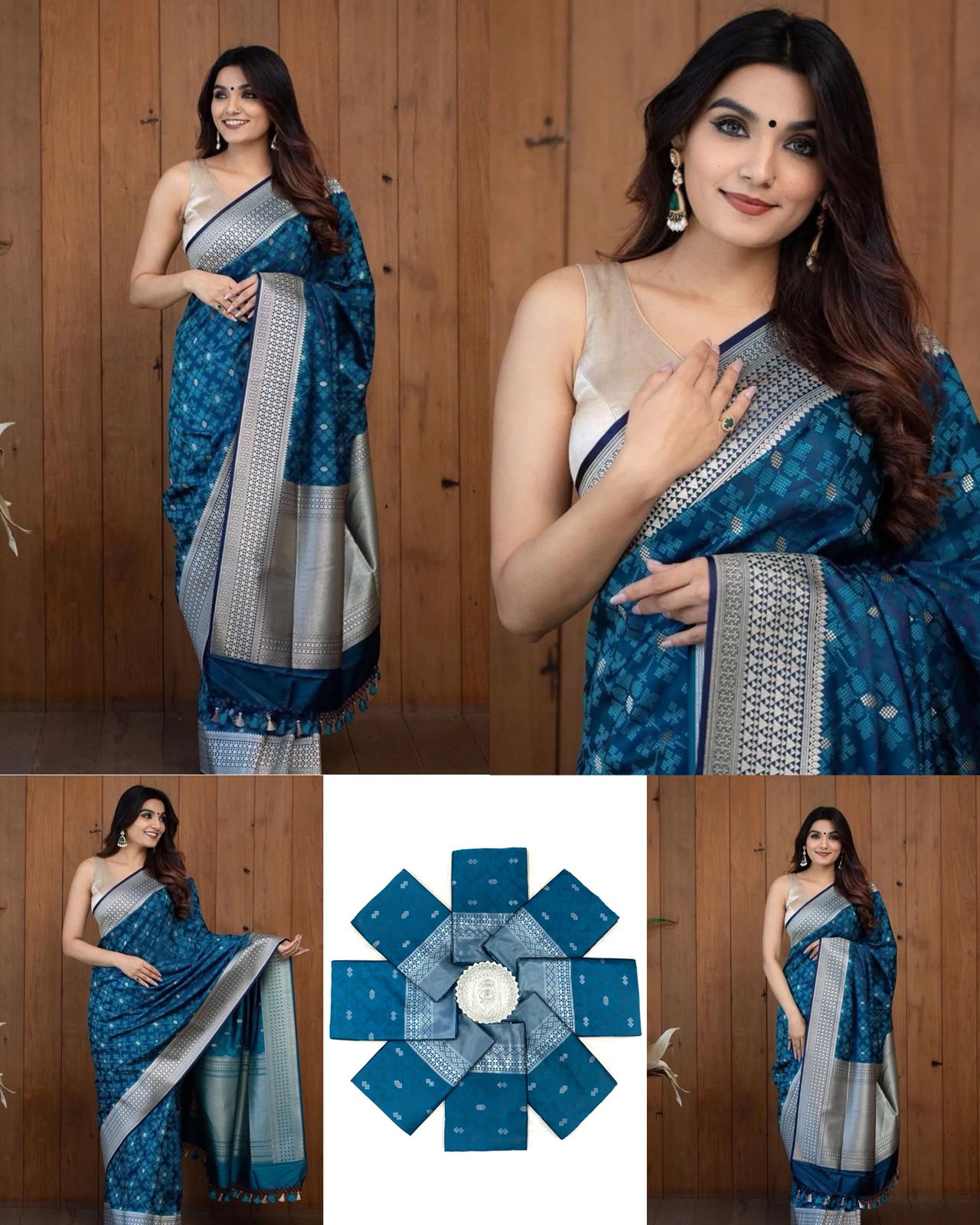 Beautiful Look Soft Silk Designer Saree With Blouse