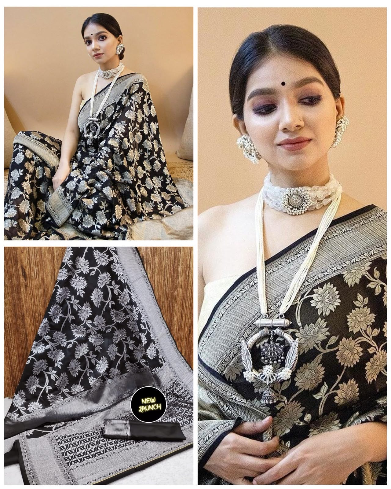 Stunning Look Soft Silk Designer Saree With Blouse