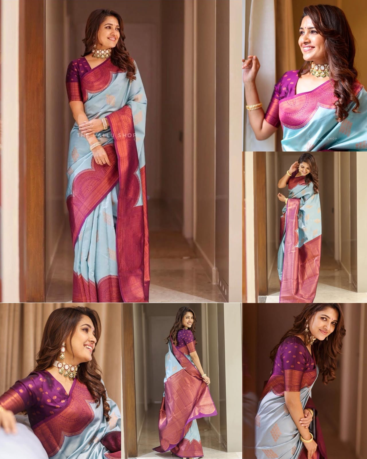 Stunning Look Soft Silk Designer Saree With Blouse
