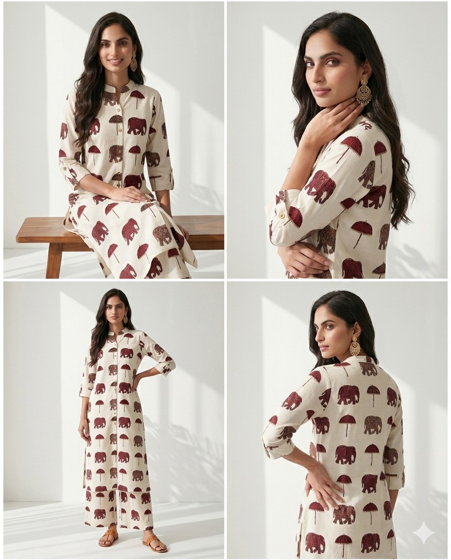 New Stylish Pure Soft Rayon Cotton Cord Set For Office, College & Everyday Unique Collection