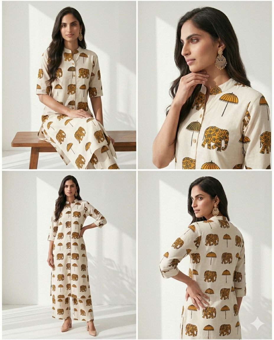 New Stylish Pure Soft Rayon Cotton Cord Set For Office, College & Everyday Unique Collection
