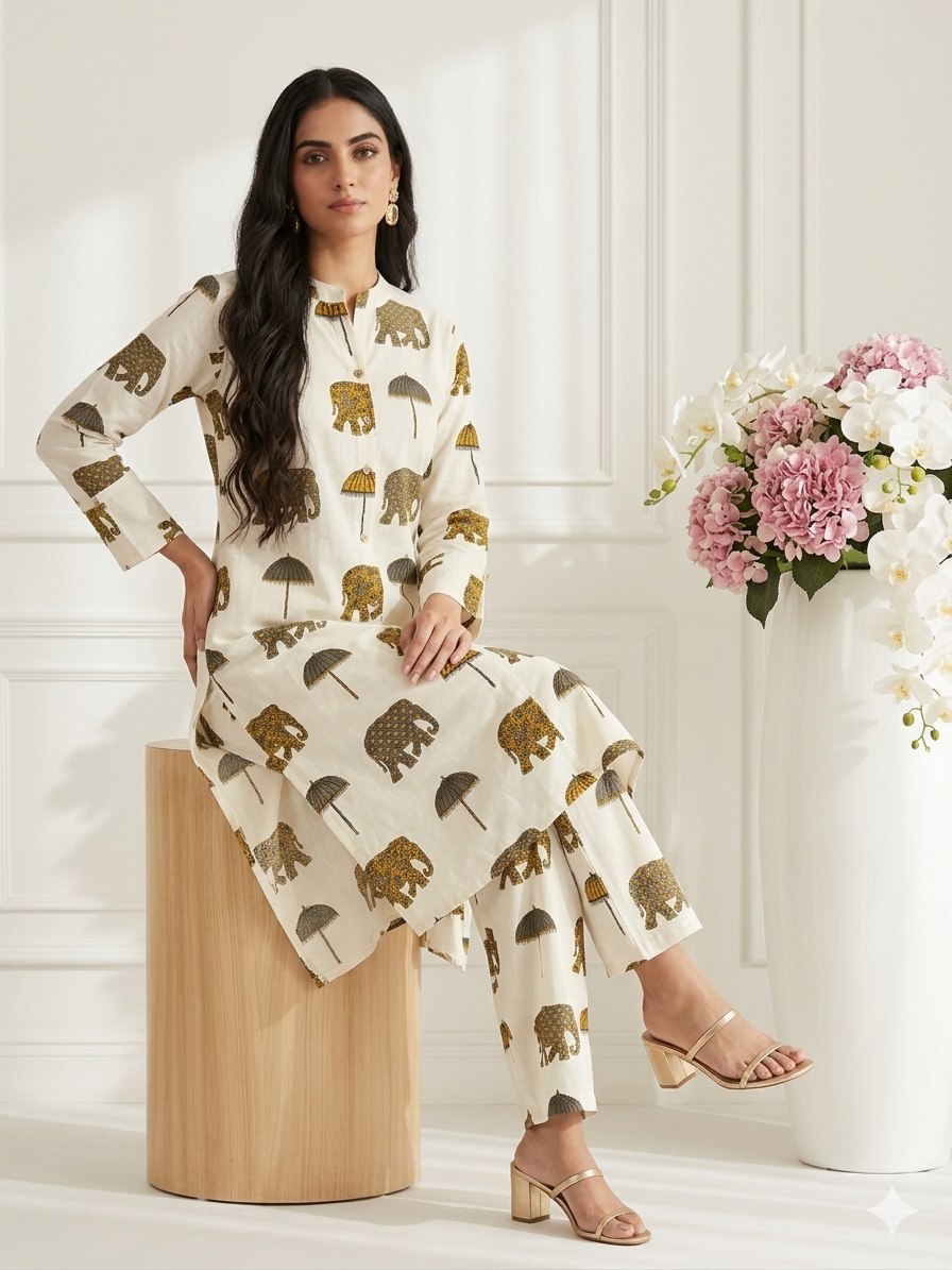 New Stylish Pure Soft Rayon Cotton Cord Set For Office, College & Everyday Unique Collection