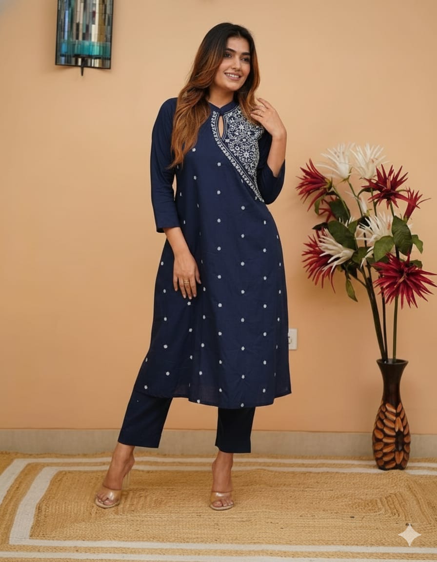 New Fancy Unique Designer Rayon Fully Work Kurti
