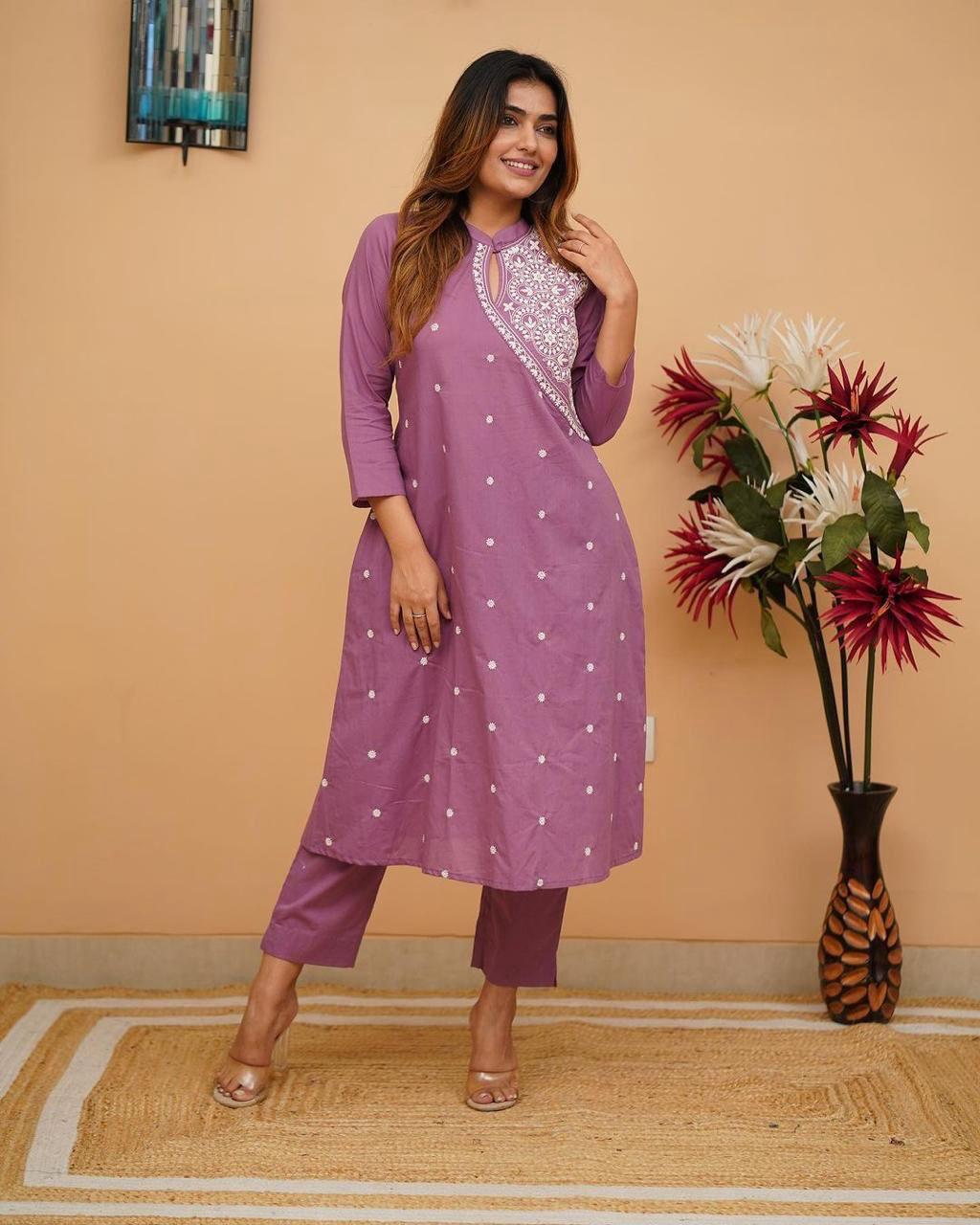 New Fancy Unique Designer Rayon Fully Work Kurti