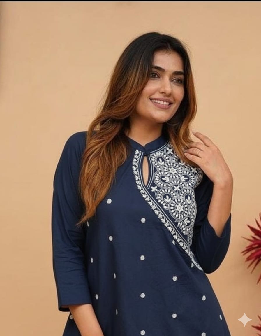 New Fancy Unique Designer Rayon Fully Work Kurti