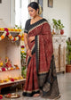 Attractive Look and Exclusive Double weaving Printed Sarees