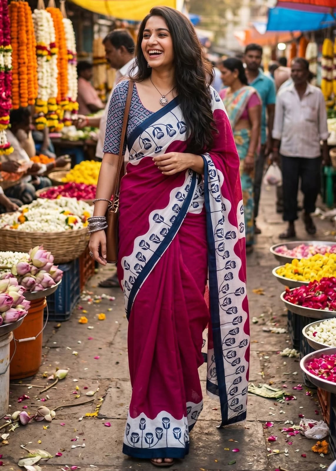 Rich Look and Exclusive Double weaving Printed Sarees