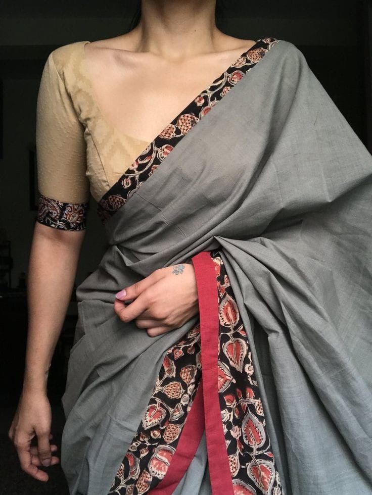 Pretty Look Soft Chanderi Cotton Saree With Digital Print & Designer Blouse