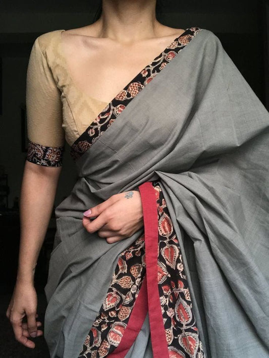 Pretty Look Soft Chanderi Cotton Saree With Digital Print & Designer Blouse