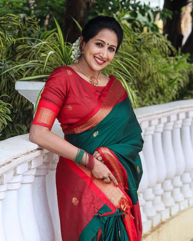 Rich Look Soft Linen with Mangalagiri border