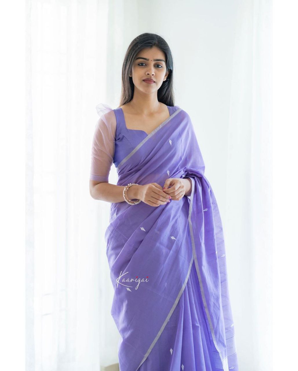 Rich Look Soft Linen with Mangalagiri border