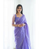 Rich Look Soft Linen with Mangalagiri border