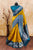 Attractive Yellow & Blue Color Look Soft Silk With designer Blouse