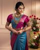 Rich Look Soft Silk With designer Blouse