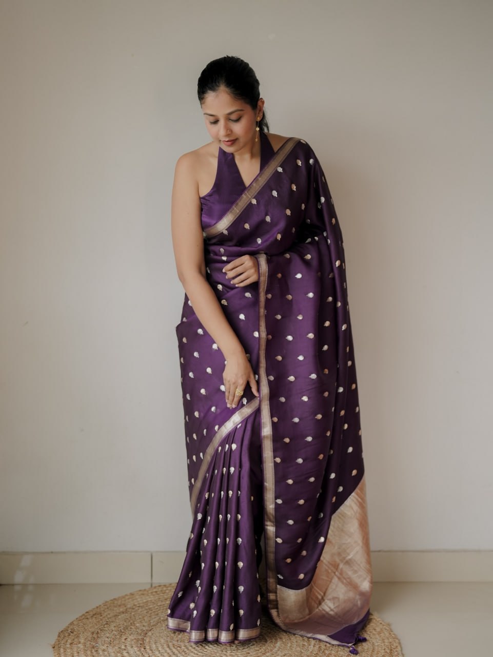 New Attractive Look Designer Look Soft Silk With designer Blouse