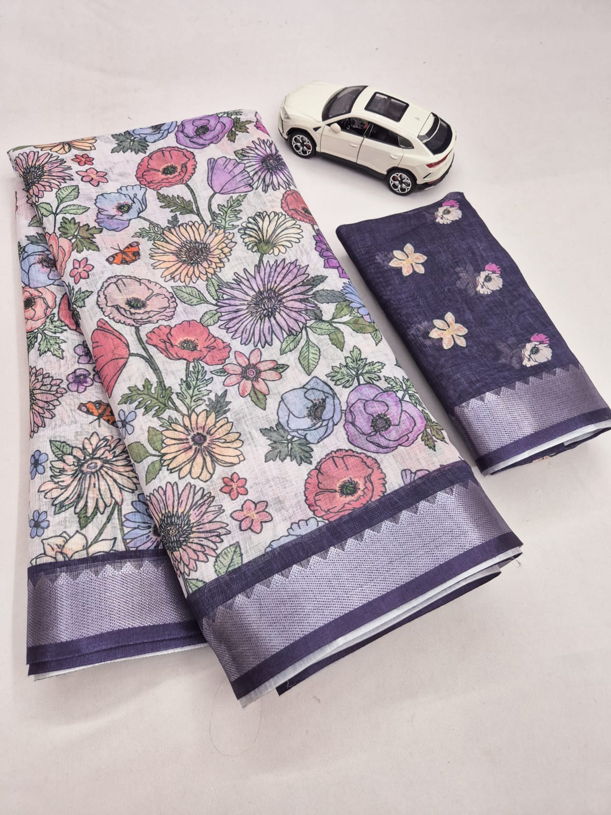 Rich Look Soft Linen with Mangalagiri border (Copy)