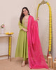 WOMEN'S ATTRACTIVE PURE VICHITRA SILK GOWN SETS
