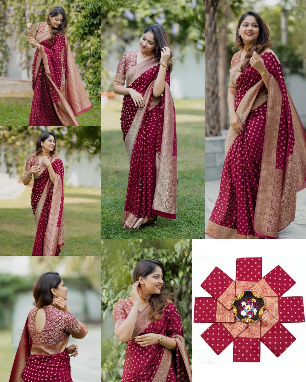 BEAUTIFUL RICH PALLU & JACQUARD WORK DESIGNER SAREE