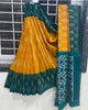 Rich Look New Arrivals Linen Saree With Digital Blouse