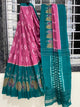Rich Look New Arrivals Linen Saree With Digital Blouse