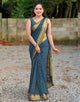 Stunning Look Soft Banarasi Silk Designer Saree With Blouse