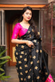 Stunning Look Soft Banarasi Silk Designer Saree With Blouse