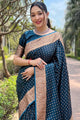 Rich Look Soft Banarasi Silk Designer Saree With Blouse