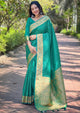 Rich Look Soft Banarasi Silk Designer Saree With Blouse