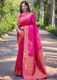 New Look Soft Banarasi Silk Designer Saree With Blouse