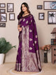 Stunning Look Soft Banarasi Silk Designer Saree With Blouse