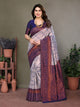 New Designer Look Soft Banarasi Silk Designer Saree With Blouse