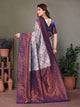 New Designer Look Soft Banarasi Silk Designer Saree With Blouse