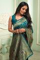 Stylish Look Soft Banarasi Silk Designer Saree With Blouse (Copy)