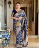 Beautiful Look Soft Banarasi Silk Designer Saree With Blouse
