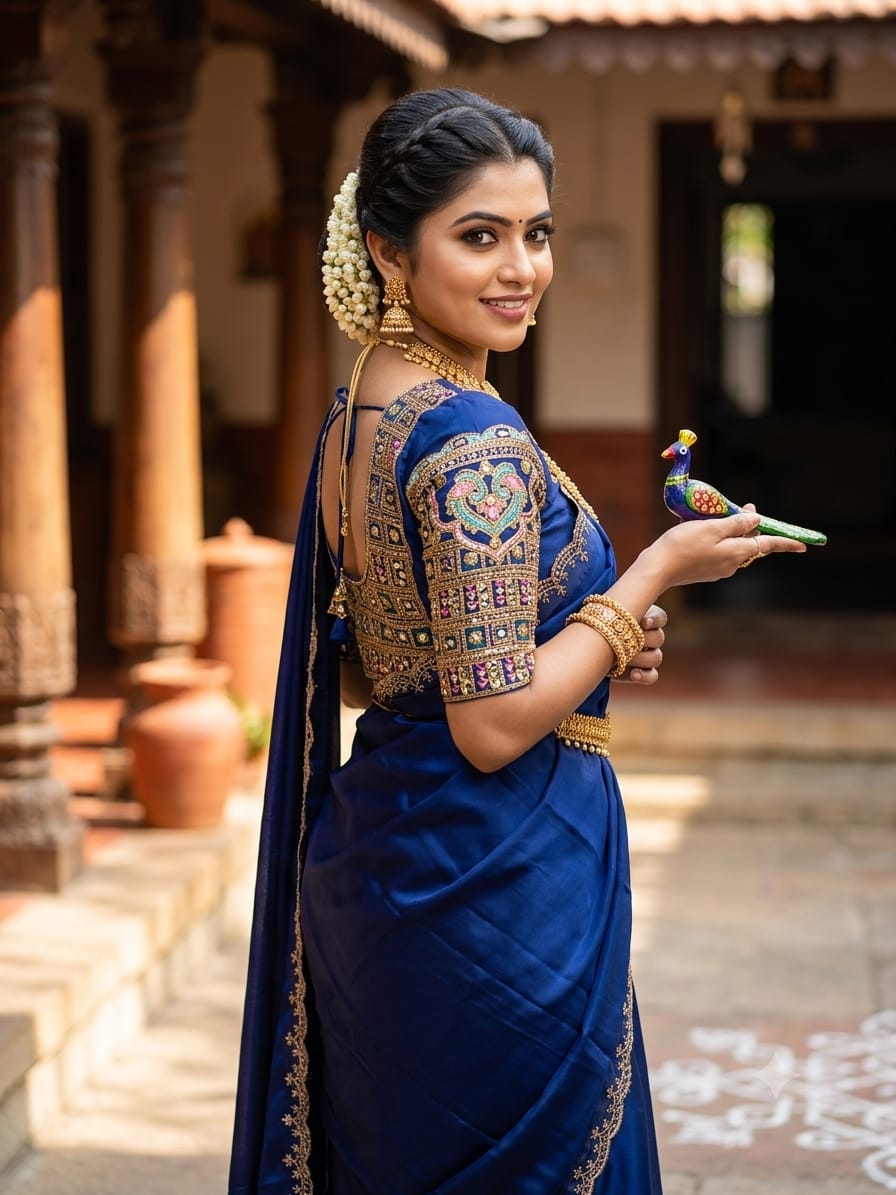 Stunning Look Soft Silk Designer Saree With Blouse
