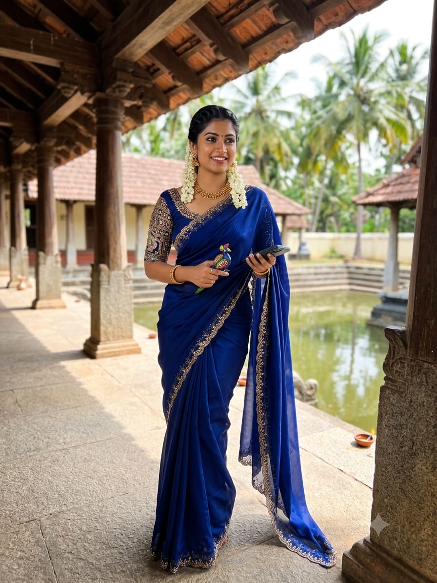 Stunning Look Soft Silk Designer Saree With Blouse