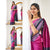 Stunning Look Soft Lichi Silk Designer Saree With Blouse
