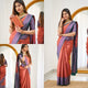 Stunning Look Soft Lichi Silk Designer Saree With Blouse
