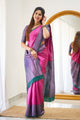 Stunning Look Soft Lichi Silk Designer Saree With Blouse